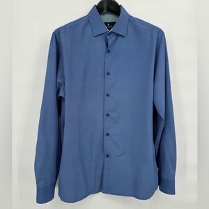 Tom Baine‎ Performance Collection 4-Way Stretch Wrinkle Free size L 16-16.5 Slim